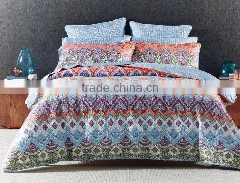 360 THREAD COUNT QUILTED COTTON SATEEN QUILT COVER