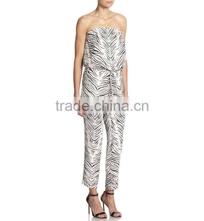 high end leopard print plus size women jumpsuits 2015