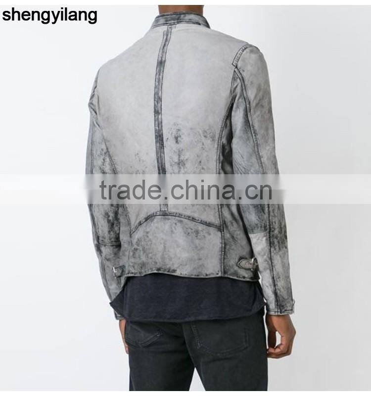 european style dip-dye washed distressed jeans jackets/coat for man