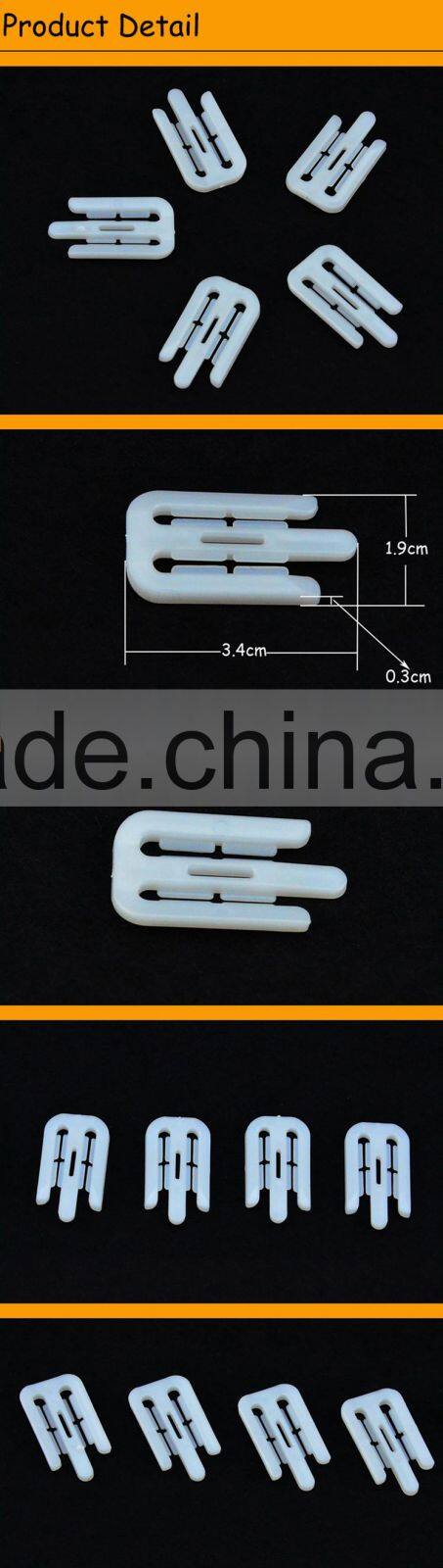 W Shape White Plastic Clips for shirts