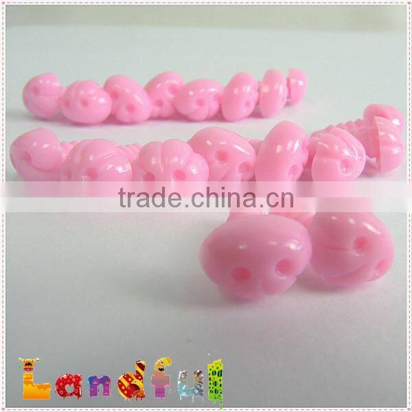 10*8mm Plastic Stuffed Animal Dog Nose Pink Art Craft