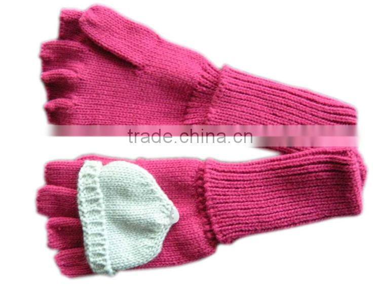 High Quality warm polar fleece long winter gloves for women