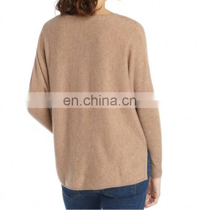 Lastest Fancy Tops Girls Long Batwing Sleeve Cashmere Pullover Sweater 2016 Women
