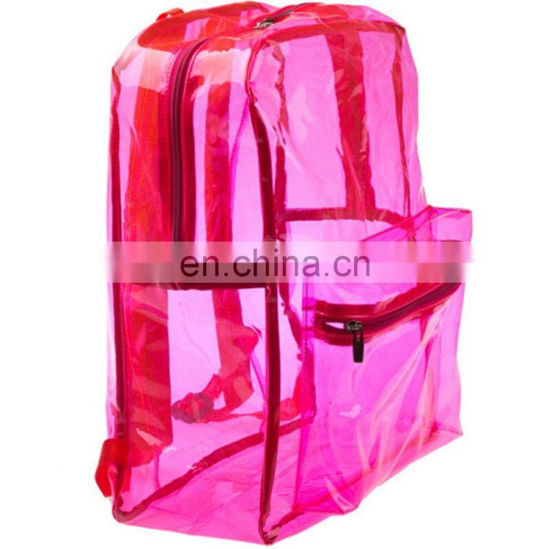 Fashion Lightweight Kids PVC School Transparent Backpack