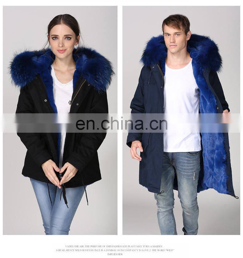 gekleurde bont parka green mr mrs plus size coat uomo