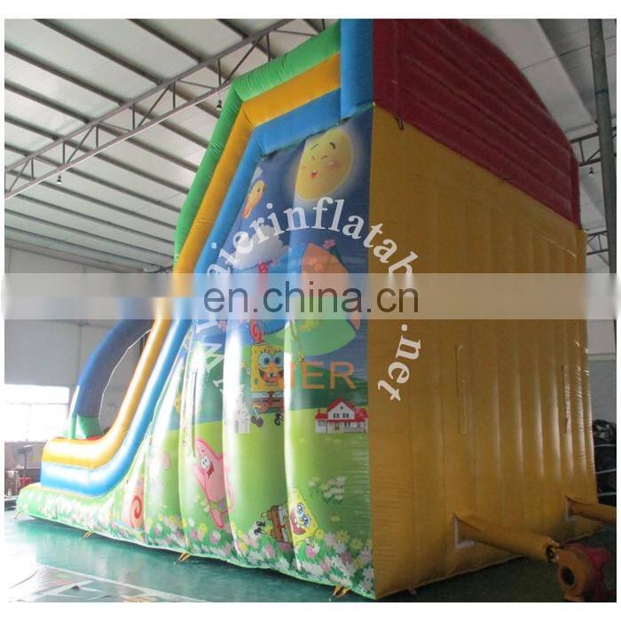 Full print bob inflatable slide