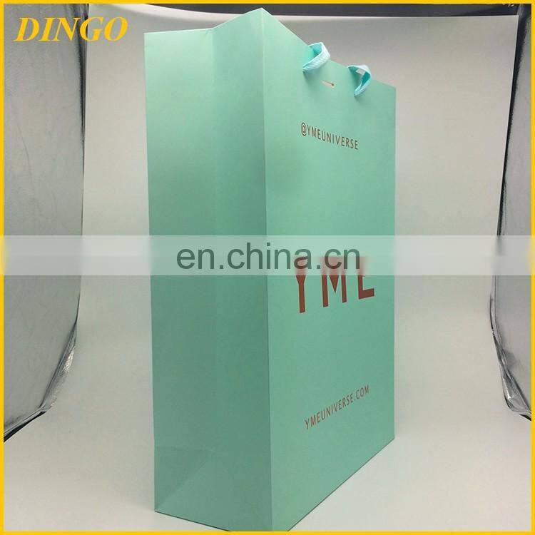 customize shopping paper bag, luxurious lamination paper handle bag