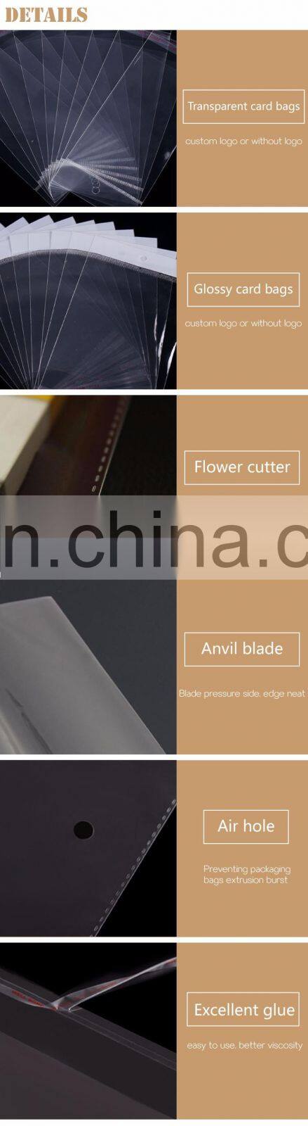 Crystal Clear PolyBag Packaging,Opp Bopp Cellophane Self Adhesive Bag,Strong Self Adhesive Sealing Plastic Opp Bopp Bag Packing