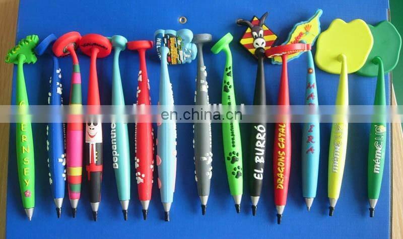 custom striated pvc magnetic hanging pen with spider web design magnetic head