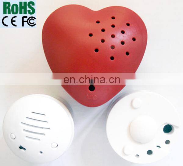 12 Khz Sampling Rate Voice Recording Heart Shaped Wedding Invitations
