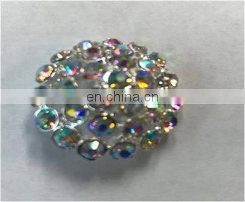 High Quality Fancy Round Diamante Crysta Bulkl Rhinestone Buttons