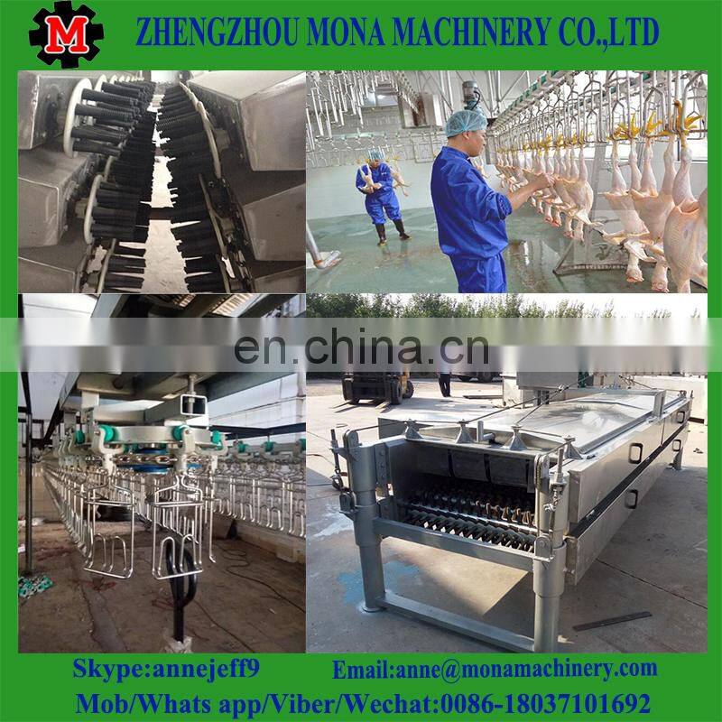 Muslim chicken slaughter machine for sale/ conveying line/ bloodletting