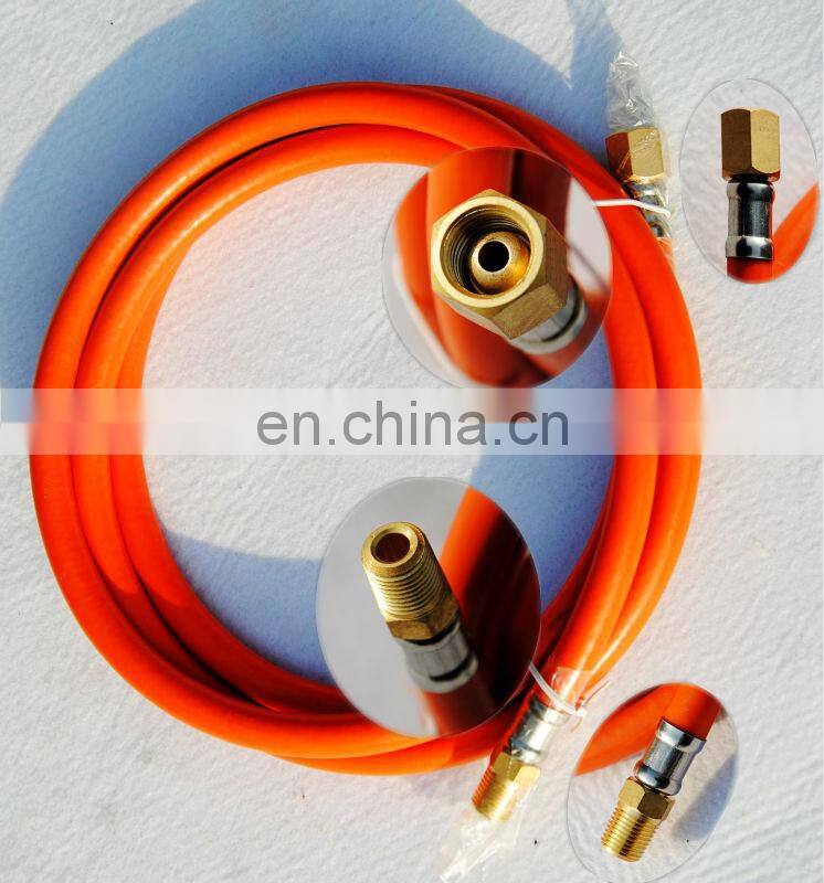 PVC Plastic LPG Gas HOSE Used in Cooker, Gas Oven, BBQ Grill with Copper FITTINGS