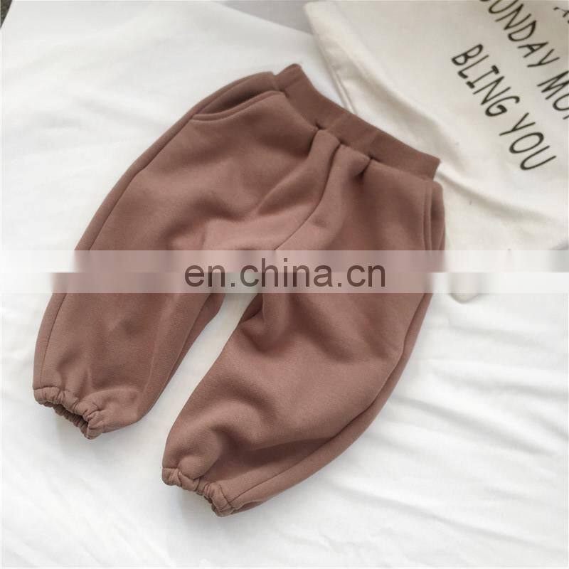 New design toddler boys pants keep warm new pants design for girl