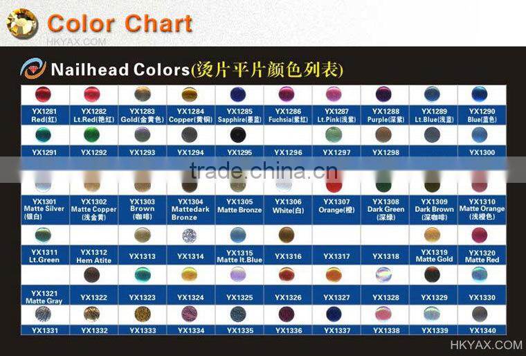 china hotfix nailhead transfer half ball factory;hot selling half ball transfer hotfix nailhead;half ball hotfix nailheads