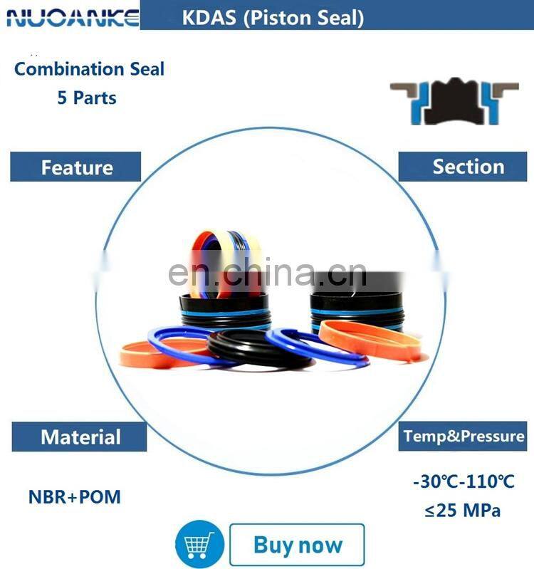 Hydraulic Cylinder Seals Piston Cup Seal Rubber KDAS OSI Hydraulic Jack Piston Seal With High Quality