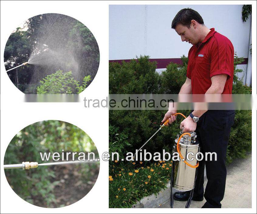 (73466) stainless steel tank with adjustable brass nozzle water sprayer pump