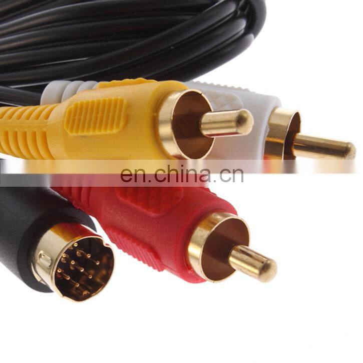 New Gold Plated AV RCA Video Cable Audio Video Cable Composite Optical Audio Cable