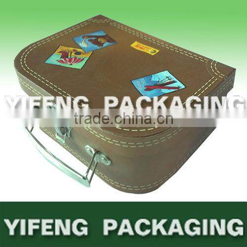 Kids Decorative Corrugated Cardboard Paper Gift Suitcase Boxes