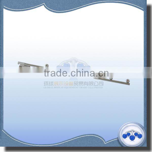 Metal chrome 7 beads display hook for slotted system