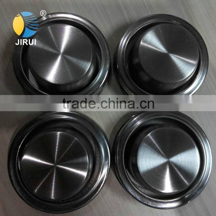 2016 factory customized 70mm silver cocktail shaker stainless steel lid for mason jar