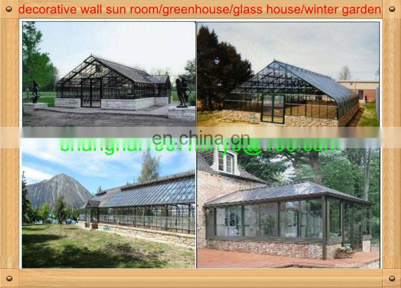 Factory price sun room design winter garden glass room made in china