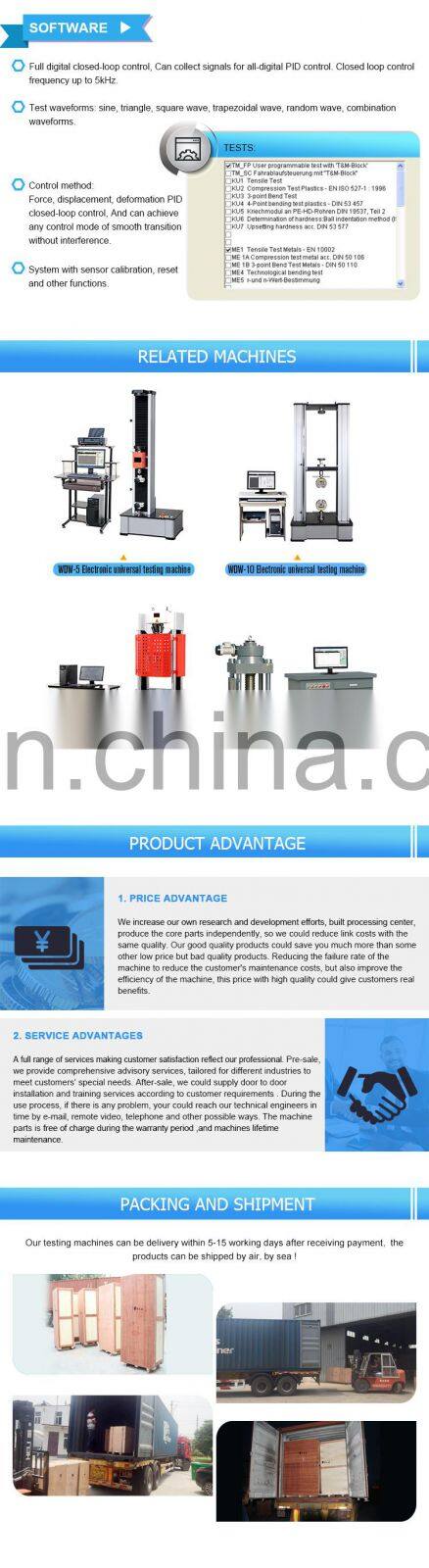 Electro-hydraulic Servo Dynamic and Static Mechanical Fatigue Testing Machine Fatigue Tester