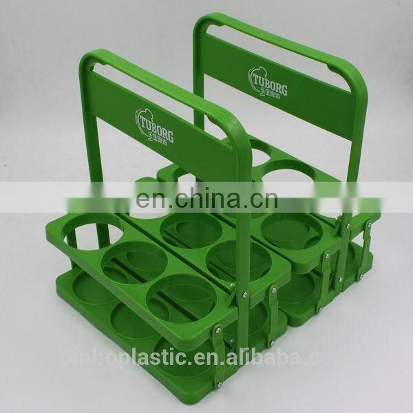 Plastic 6 Pack Collapsible Plastic Water Bottle Carrier