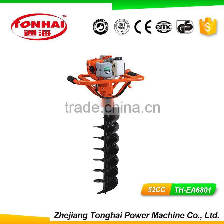 TH-EA6801 52CC gas powered post hole digger for tree transplanting post auger bit