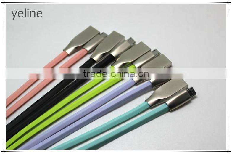 TOP good ABS + metal data cable for Lenovo K3/VIBE K5/P1