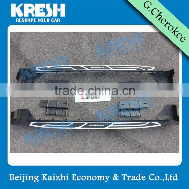 Hot sell Aluminum 4x4 SUV KRESH side step for Grand Cherokee 2011-2015WK with black color and aluminum material