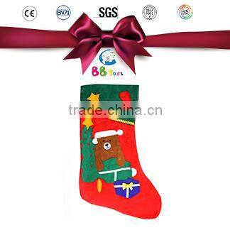 2016 New Year Children Gift Decorative Felt Christmas Stocking plash toys
