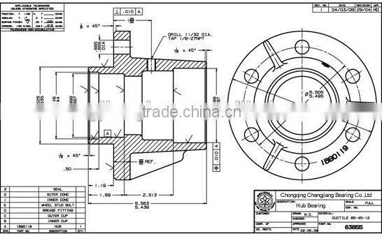 Original DAC5209650CP Chrysler Grand Cherokee Front Wheel Hub Bearing