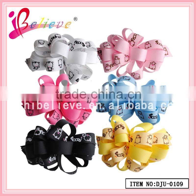cheap hair accessories wholesale kids hair barrette,hair ribbon bow clips