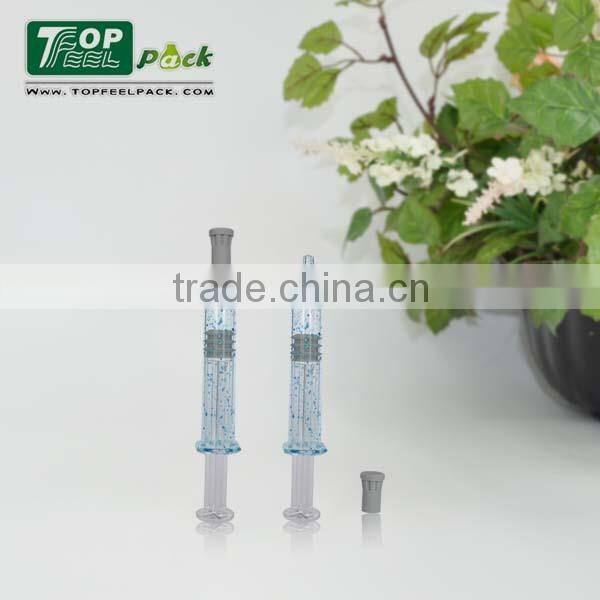 High end mini cosmetic syringe bottle