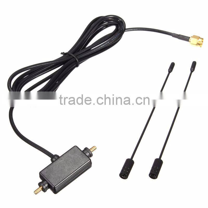 Brand new digital car radio tv antenna outdoor uhf vhf Aerial Connector with Amplifier Power antenna