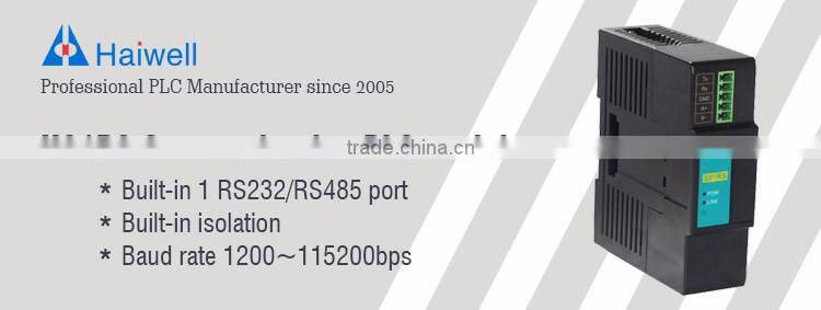 Haiwell H01RS PLC remote communication module with RS232 RS485 port
