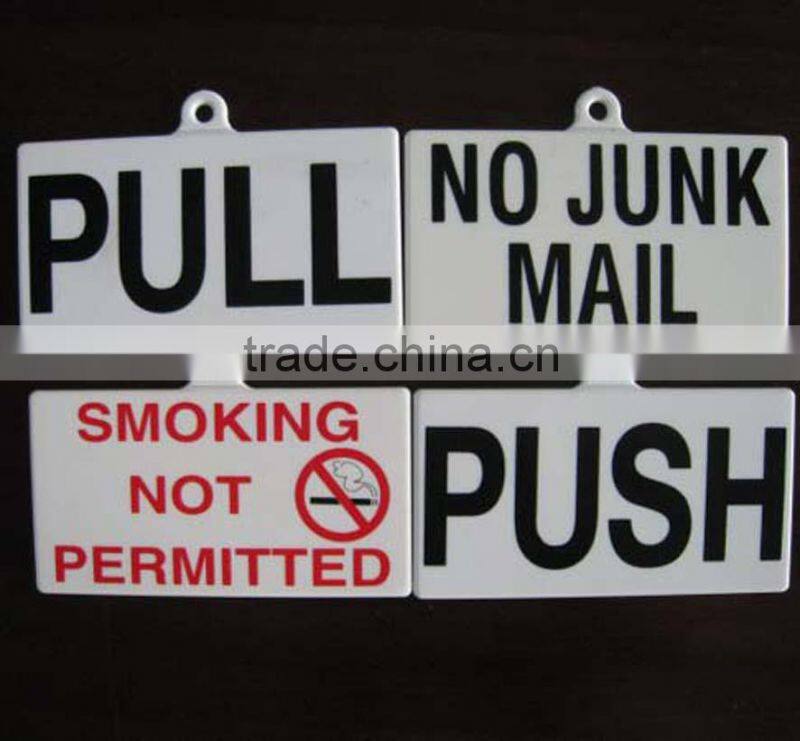 Self adhesive no smoking sign board
