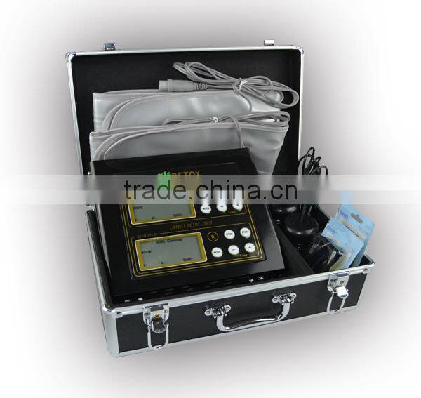 hot selling customized ion cleanse foot bath spa detox machine body detox spa dual body toxin removal machine with great price