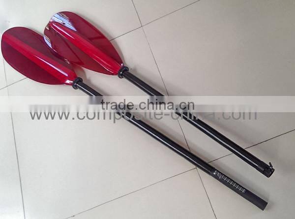 High safety rainbow Color Fiberglass Kayak Paddle With Straight Paddle Shaft