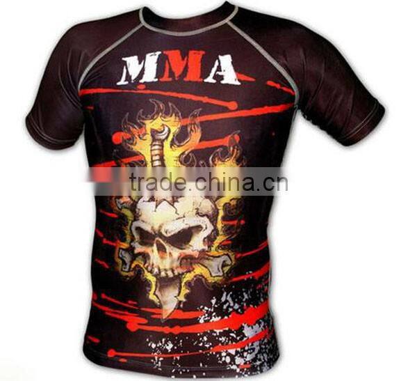 Spandex lycra rash guard&bjj rash guard pattern