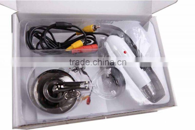 400X AV Digital Microscope Endoscope Magnifier Camera TV Out 2.0MP With 8 LED,XR-M400B, White