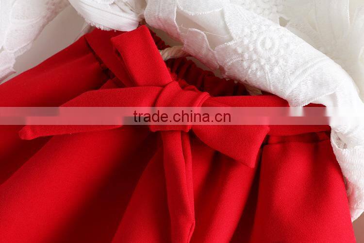 baby clothes set boutique chiffon skirt with white lace tshirt set goods for children clothes