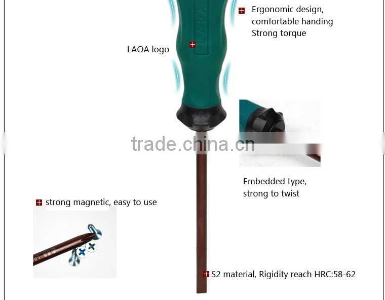 2pcs LAOA S2 material 6*150MM professional repair screwdriver