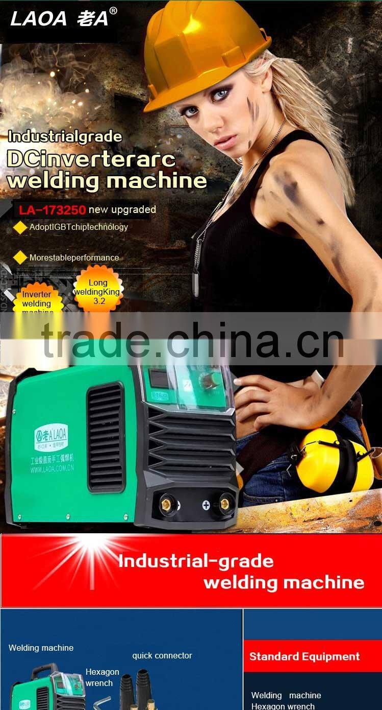 LAOA Industrial Grade Copper Core Contravariant DC Portable Electric Welding Machine Householding Welder ZX7-250
