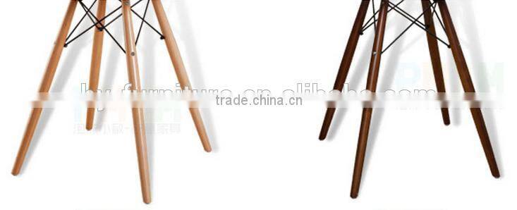 Modern living room furniture PP Plastic Table with Wooden Legs