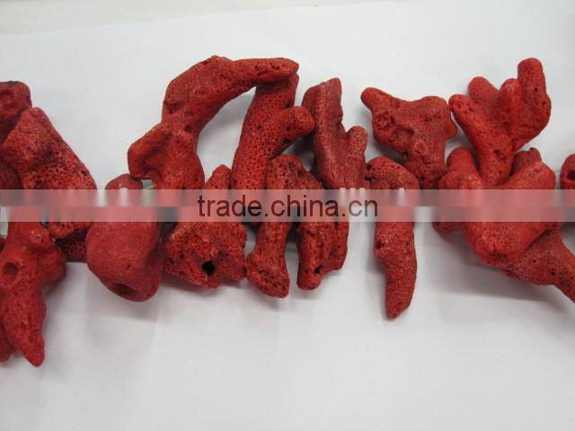 Natural Seaweed Red Coral Rough Nugget Gemstone Semi Precious Stone Red Coral Hotsales