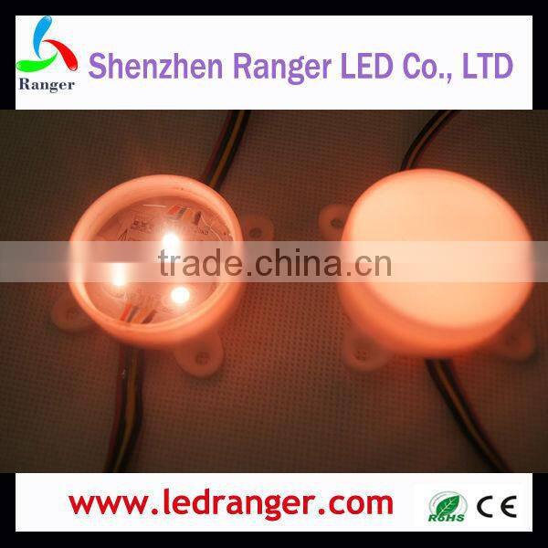 WS2801 3 LEDs Pixel glass cloche LED Pixel Module 0.72W with Clear or Milky Cover