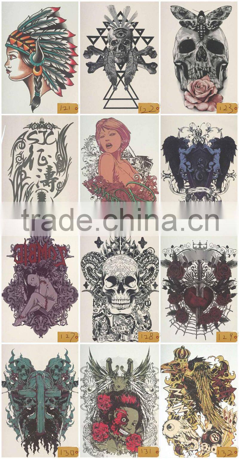 High Quality Letter Gold Flash Metallic Metal Custom Water Transfer Temporary Tattoo Stickers Body Art