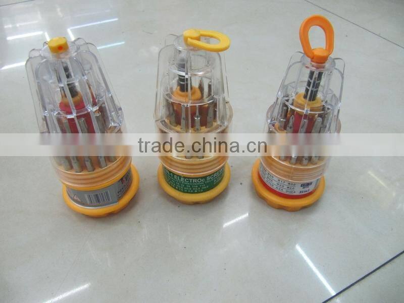 High Quality CRV Screwdriver Plastic handle Screwdriver with slotted,phillips head